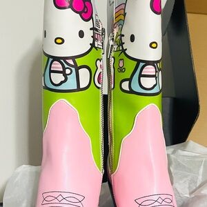 NEW Dolls Kill Hello Kitty cowgirl boots